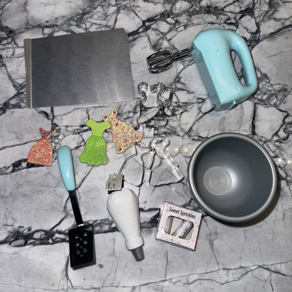 American Girl Today Weekend Baking Accessories Set 2002 Hand Mixer Retired